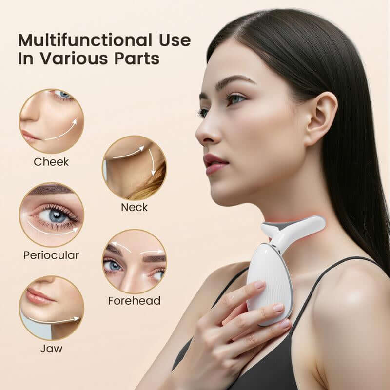 Facial Massager Neck Skin Lifting Firming Wrinkle Dark Circle Reducer Skin Care Face Sculpting Tool anti Aging Devices Highlight Jawline Multifunctional Beauty Machine Led Beauty DEVICE