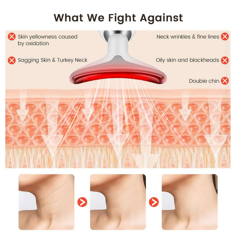 Facial Massager Neck Skin Lifting Firming Wrinkle Dark Circle Reducer Skin Care Face Sculpting Tool anti Aging Devices Highlight Jawline Multifunctional Beauty Machine Led Beauty DEVICE