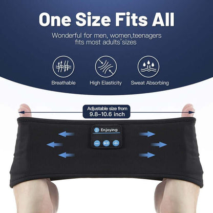 Sleep Headphones Wireless Music Headband (Upgrade),Unisex Sleep Music Eye Mask,Sleeping Headphones for Side Sleepers,Wireless Sports Headband with HD Stereo Speakers for Jogging, Sports,Travel