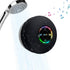 Portable Mini Wireless Speaker, Suction Cup Waterproof Shower Speaker with LED Light, USB Rechargeable Portable Wireless Bluetooth 5.0-Compatible for Parties, Bathroom, Travel, Home and Outdoors